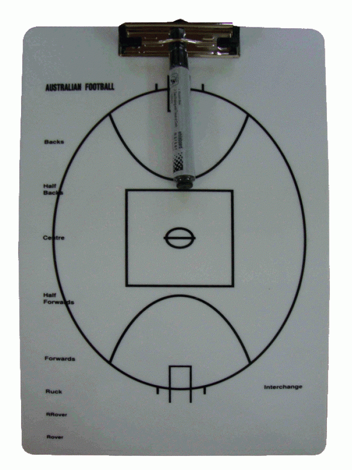 Bendigo Aussie Rules Football clip board