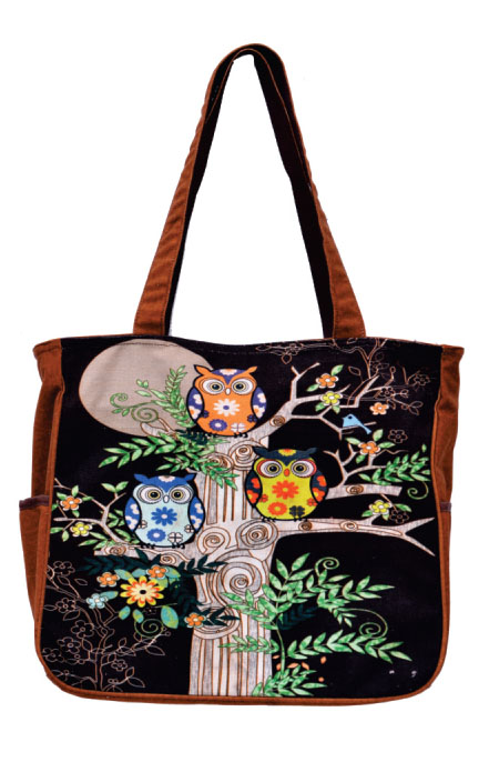 Owl Print Medium Sized Bag